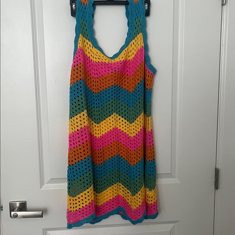 Sleeveless Beach Crochet Cover Up - Picture 3 of 5